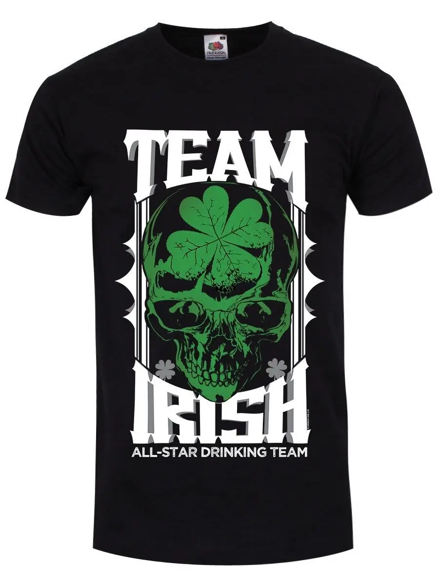 

Herren T-Shirt Team Irish schwarz 3D Men Hot Cheap Short Sleeve Male T shirt 3D T Shirt Men Plus Size Cotton Tops Tee
