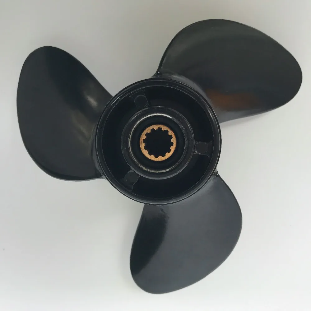 

Free shipping 7.8 x 9 For 5HP 6HP tohatsu propeller tohatsu outboard boat motors Aluminium Propeller 12 tooth spine