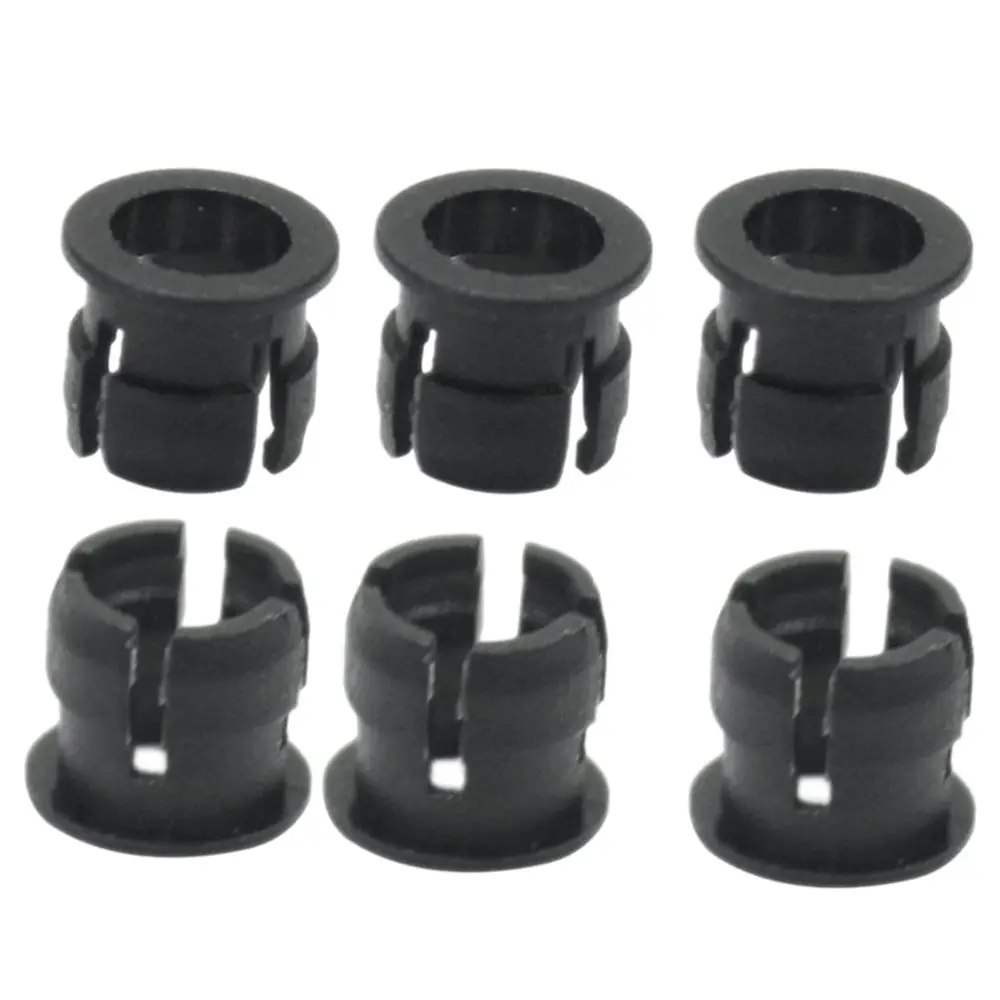 100 шт. черный пластик 5 мм светодиодный держатель с зажимом для дисплея панели крепления Чехлы Прямая поставка