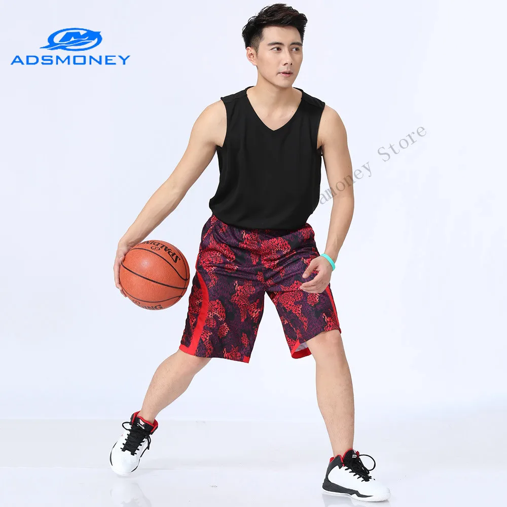 Adsmoney новые мужские камуфляжные баскетбольные шорты с принтом свободные двойные наклонные карманные спортивные фитнес шорты для бега