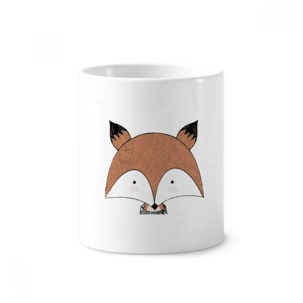 

Simplicity Style Immature Fox Toothbrush Pen Holder Mug White Ceramic Cup 12oz