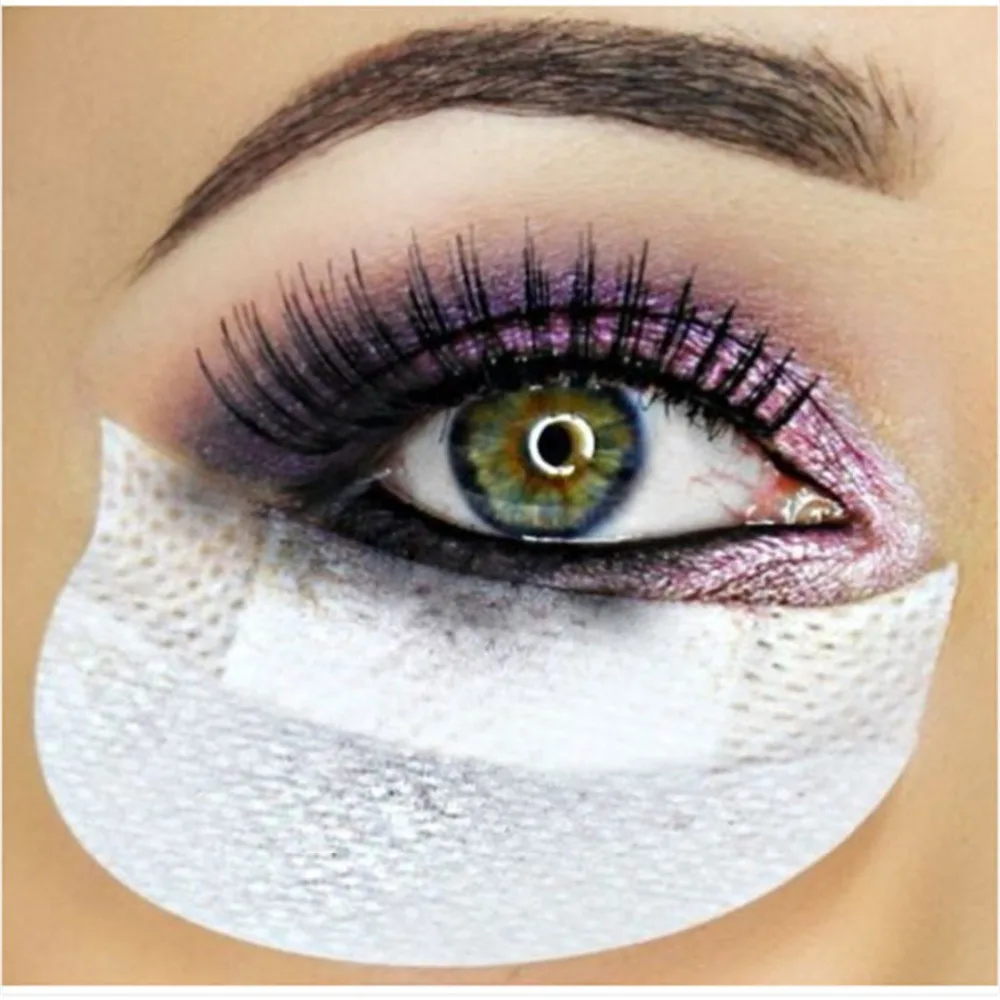 

10pcs Pro Cotton Eyeshadow Shields Under Eye Patches Disposable Eyelash Extensions Pads Protect Pad Eyes Lips Makeup Tool