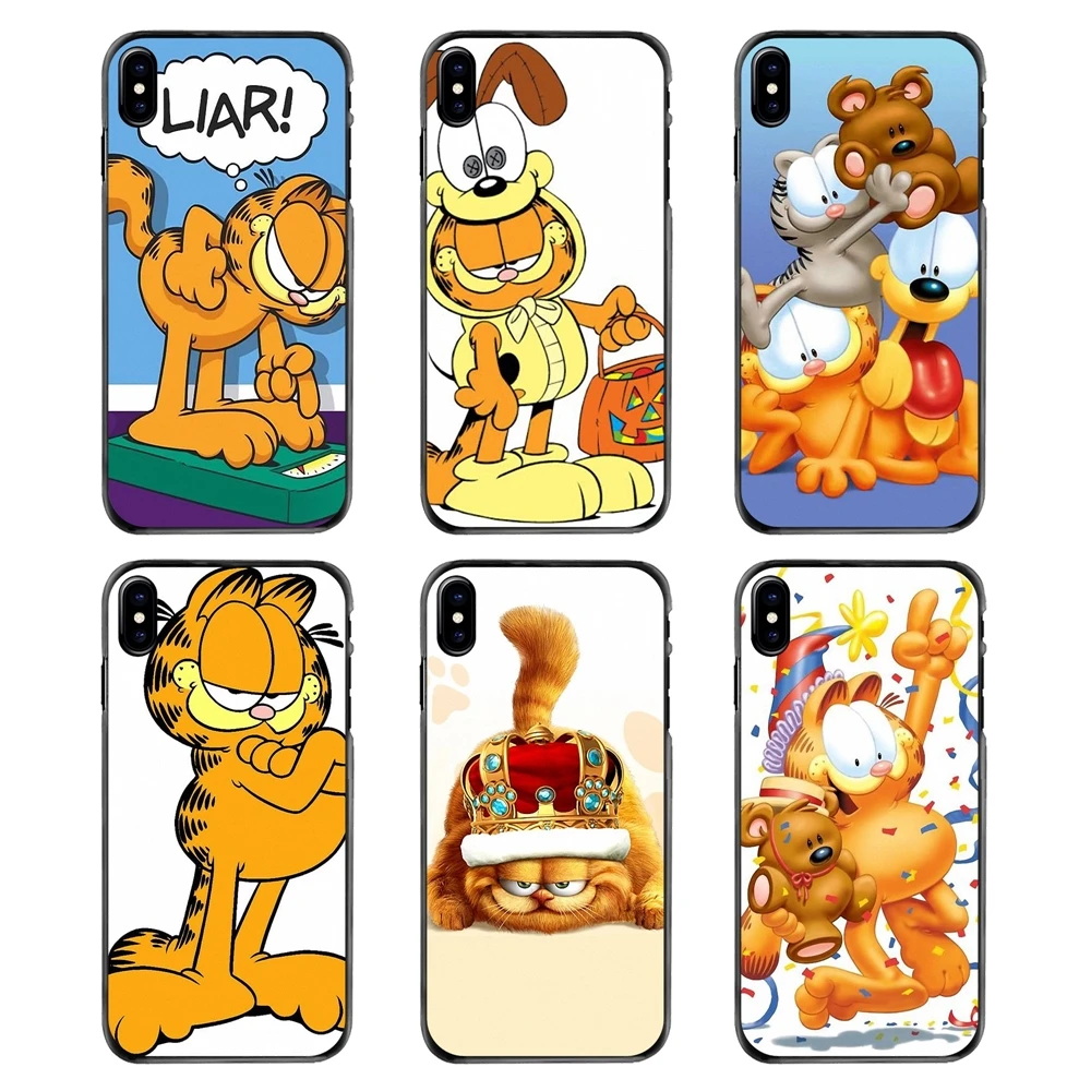 

For iPhone 4 4S 5 5S 5C SE 6 6S 7 8 Plus X XR XS Max iPod Touch 4 5 6 Take a BERRY Break cartoon Garfield Cat Mobile Phone Cover