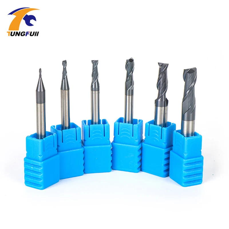 6pcs Milling Cutter Set CNC END Mills For General Steel 2 Flutes 2F Tungsten Carbide End Mill | Инструменты