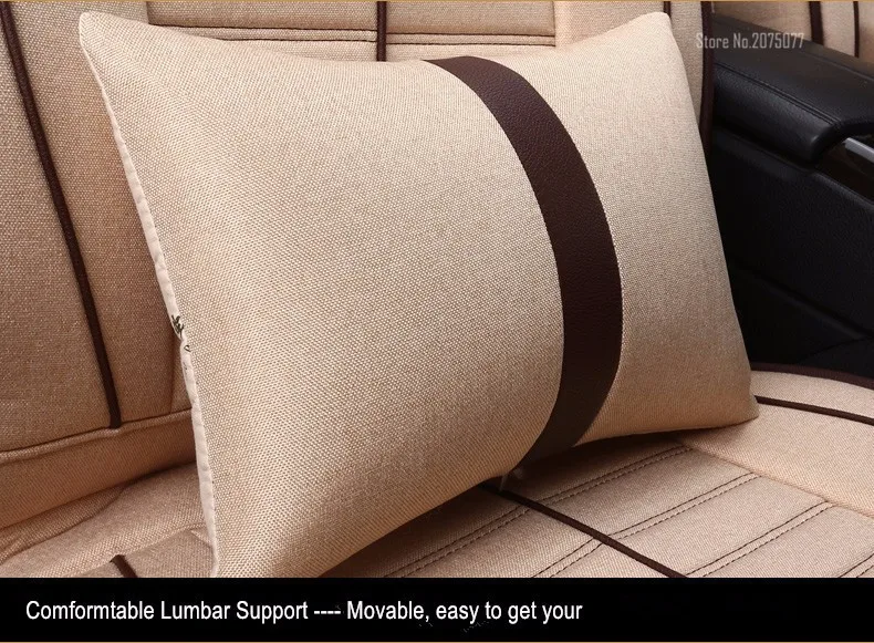 cotton linen seat cover D12