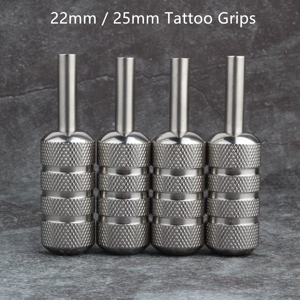 Hot 1PCS Stainless Steel Tattoo Grip 22MM 25MM With Back Stem
