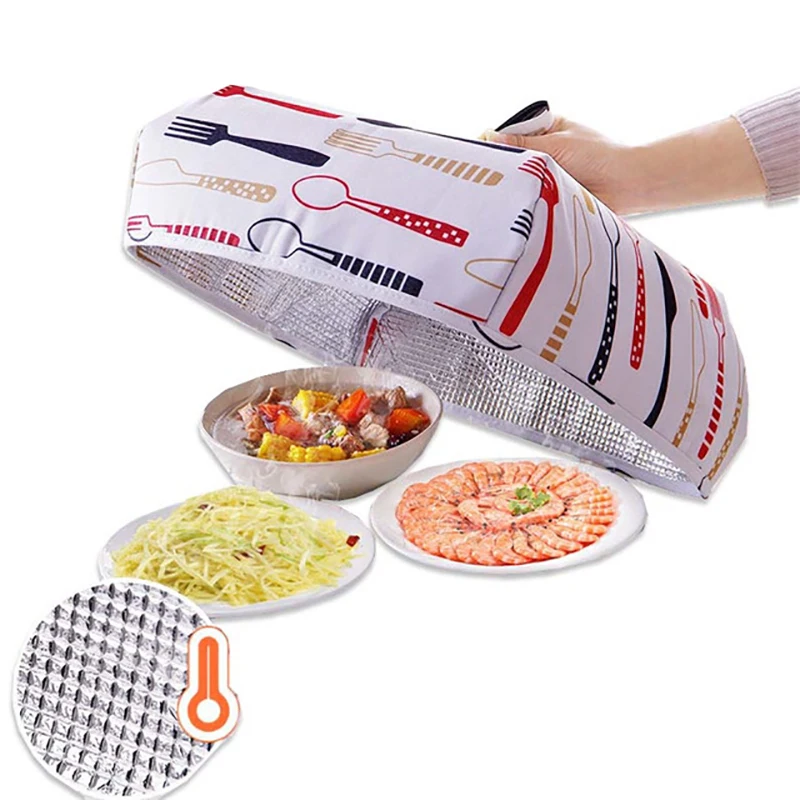 2018 Creative Folding Lid Cover Keep Foods Warm Vegetable Cover Container Aluminum Foil Dishes