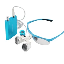 Промо-акция! CE 2.5X стоматологические лупы, Хирургические лупы рабочее расстояние 320 мм синий TUV