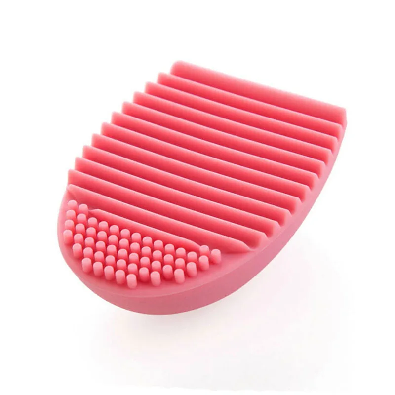 1 шт., личная Кисть для макияжа, очиститель пальцев, силиконовая перчатка, инструмент для чистки, моющая Кисть для макияжа, очиститель, высокое качество - Цвет: Розовый