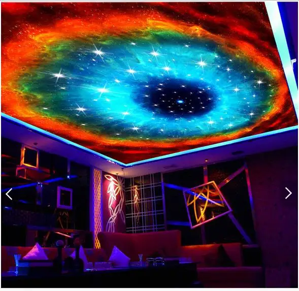 

custom 3d ceiling wallpaper zenith murals Dream galaxy giant frescoes on the inner eye 3d living room photo wallpaper