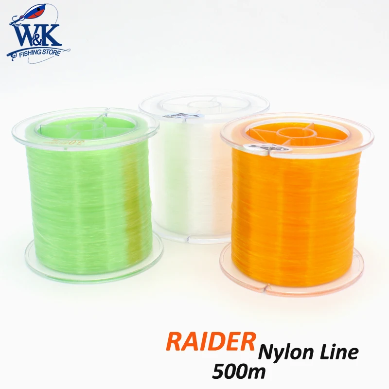 

Hot-Sale Nylon Fishing Line at 500m Raider Strong Fishing Lines for Bass Pike Walleye Perch 3 Colors Line