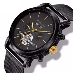Orkina Top Элитный бренд часы Для мужчин механические часы класса люкс автоматические механические часы с турбийоном Нержавеющая сталь Для