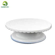 28 см помадка Декор нескользящий Торт Поворотный вращающийся Вращающийся торт стенд круглая платформа узорная Выпечка инструменты для украшения торта