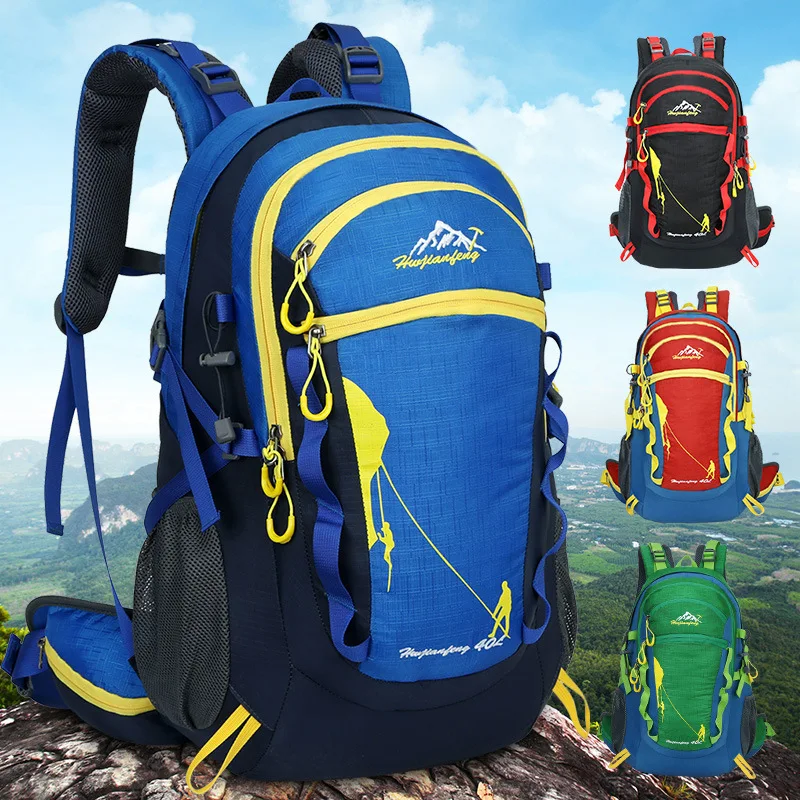 

Men Backpacks 40L Large Capacity Waterproof Schoolbags For Teenager Women Travel Casual Hiking Climbing Rucksack sac a dos