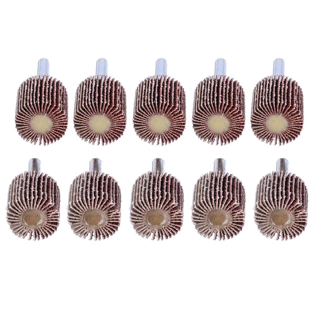 10pcs New 40/80 Grit Sanding Flap Disc Grinding Polish Wheel Drill 50x40mm For Abrasive Tool