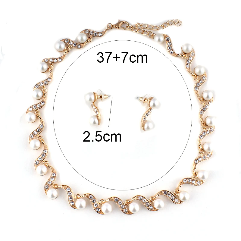 Комплект из колье и серёг с искусственным жемчугом|jewelry sets|imitation pearljewelry sets pearls |