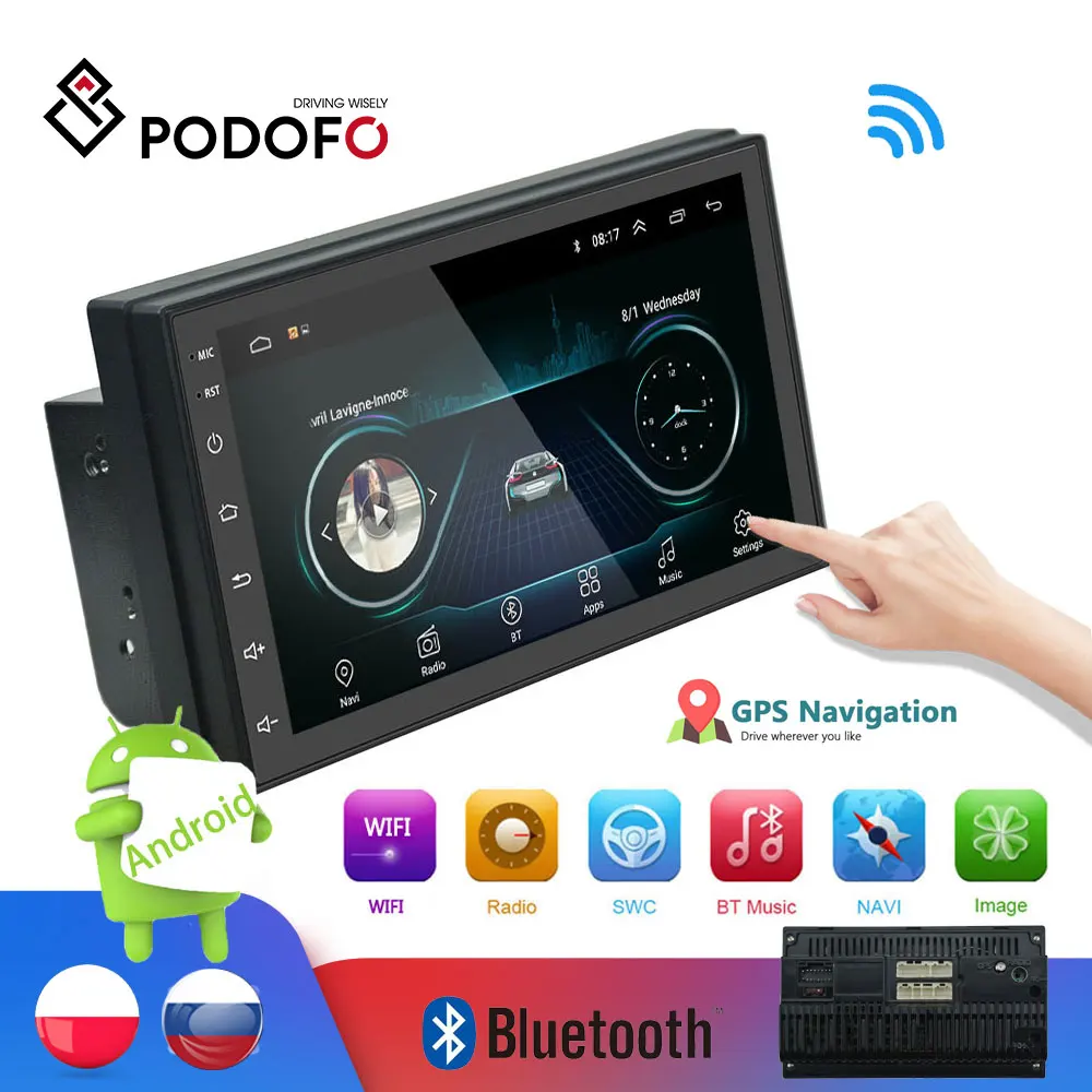 Podofo 2din автомобильный Радио Android мультимедийный плеер авторадио 2 Din 7 ''сенсорный экран GPS WIFI Bluetooth FM Авто Аудио плеер стерео Podofo 2din автомобильный Радио Android мультимедийный плеер авторадио 2 Din 7 ''сенсорный экран GPS WIFI Bluetooth FM Авто Аудио плеер стерео