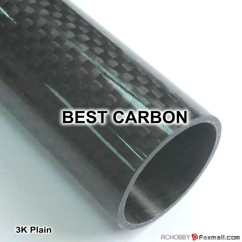 10mm x 9mm High quality 3K Carbon Fiber Plain Fabric Wound Winded WovenTube
