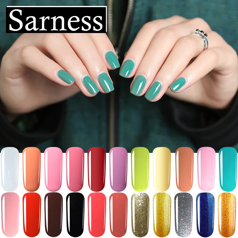 

Sarness 3 In 1 UV Nail Gel Varnish Pen Semi Permanent One Step Gel Pen No Need Top Base Primer Glitter Paint Gel Nail Polish