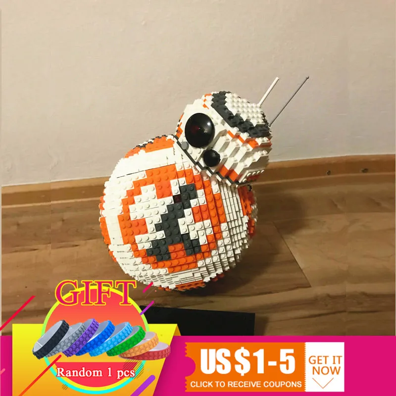 

35020 2069PCS Star and UCS Wars the BB8 BB-8 model Building Bricks set astromech droid compatible 05033 05027 05046 lepin