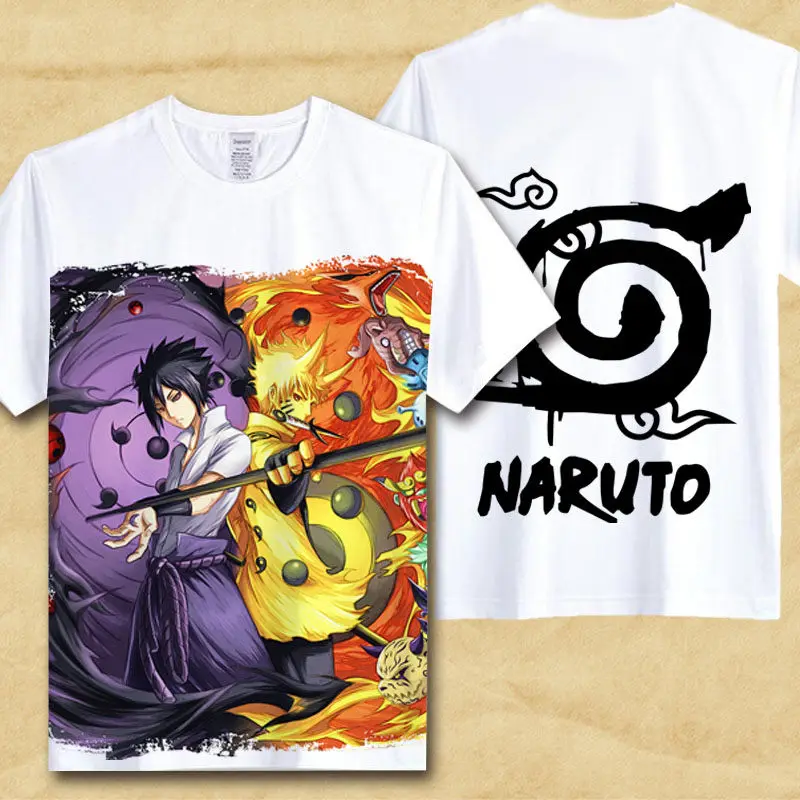 Sasuke/мужская футболка, аниме, Наруто, семья Учиха, логотип Sharingan Eye Symbol, косплей, футболки, Акацуки Итачи, футболка - Цвет: 2