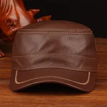 HL175 Весенняя модная бейсболка из натуральной коровьей кожи, Мужская бейсболка из натуральной кожи, брендовая Новая Стильная кепка