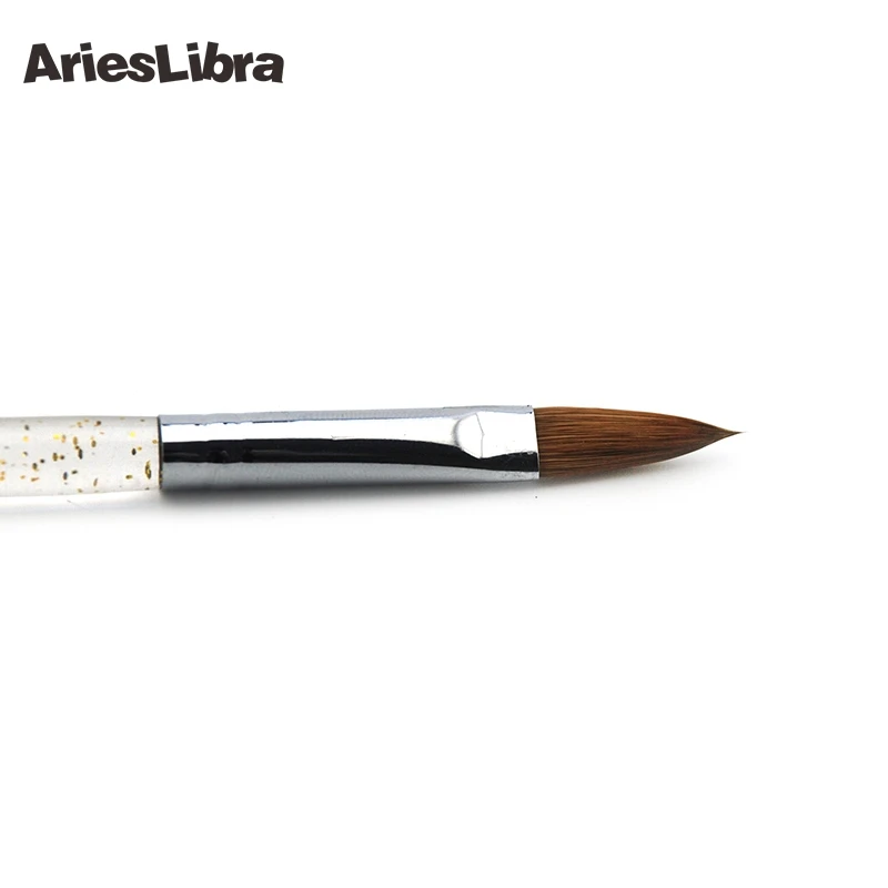 AriesLibra 10# черного цвета на каблуках высотой 5 шт./компл. колонковая Кисть Профессиональный инструмент для ногтей кисти акриловый Фрезер для ногтей cо шлифовальными щетка для рисунки на ногтях