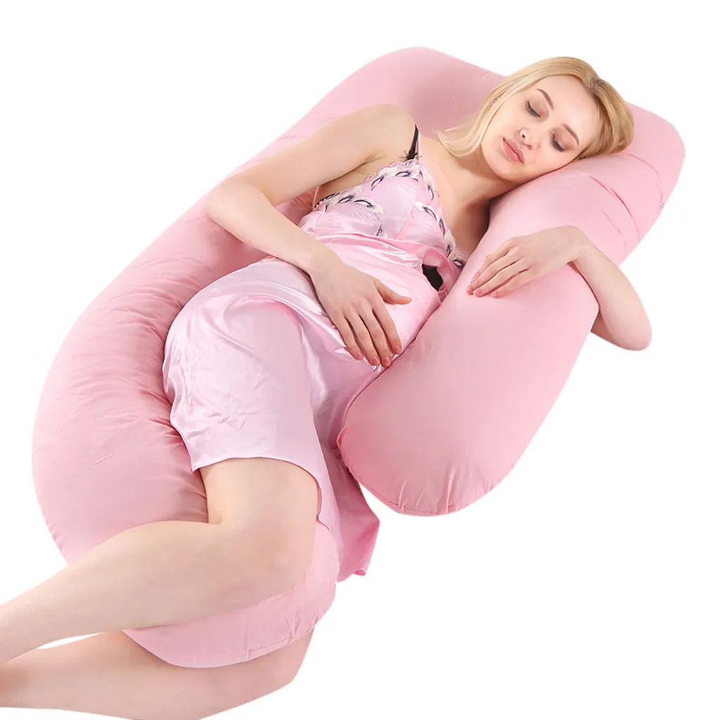 Подушка для сна для беременных женщин для беременных одноцветная Подушка для сна u-образная подушка для живота высокое качество@ 35