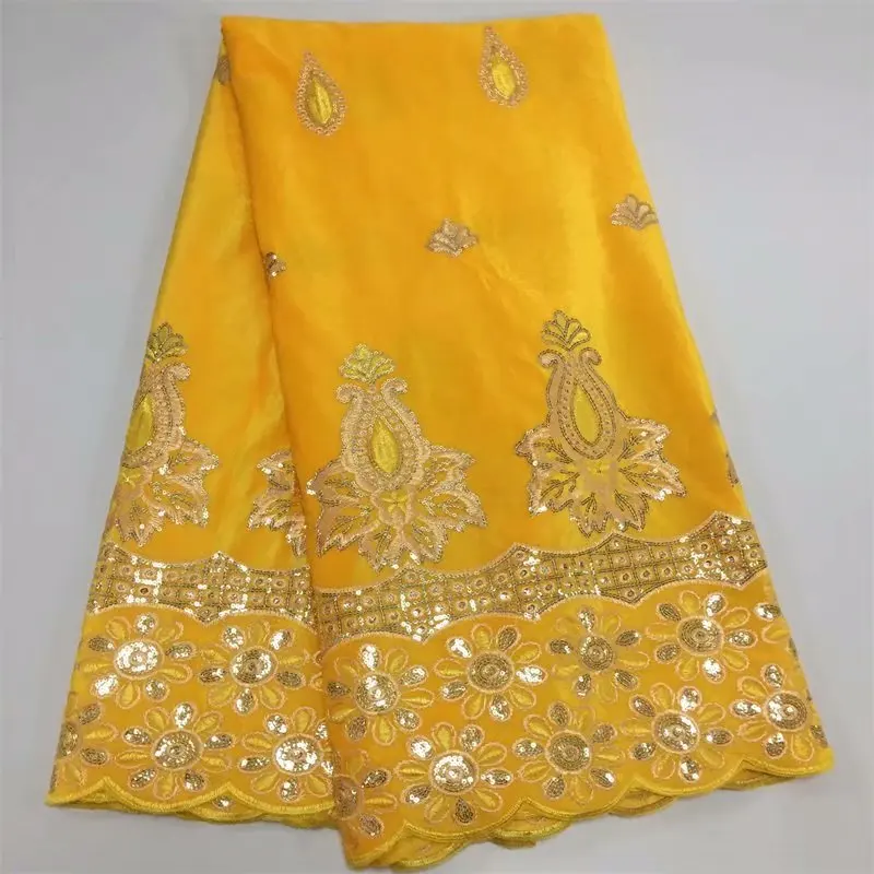 Нигерии кружевной ткани бархатной ткани швейцарские кружева tissu dentelle пайетки ткани высокого качества 5 двор/setY501