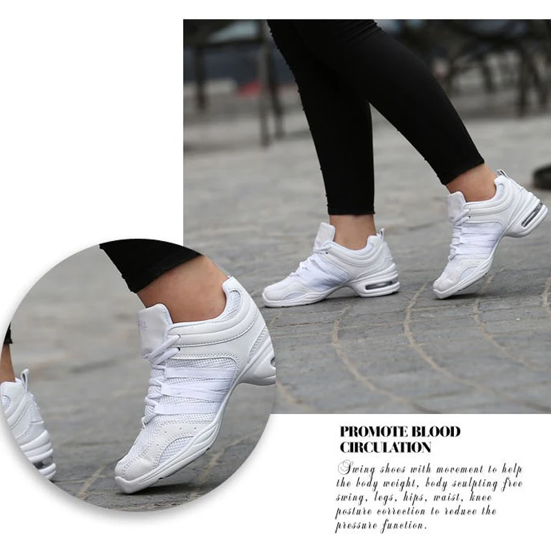 2017 Breathable Dance Sneakers Women Brand Ladies Shoes Zapatos Danza Platform Dancing Sports Ballroom Dance Shoes Plus Size