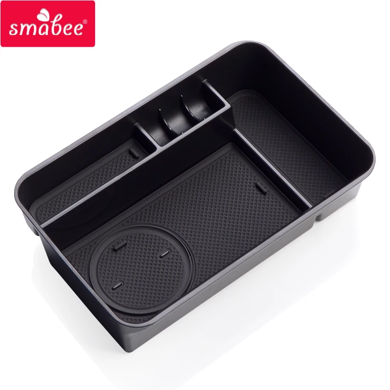 Smabee-자동차 중앙 콘솔 팔걸이 상자 스토리지, 닛산 패트롤 Y62 2010 - 2018 인테리어 액세서리 상자 동전 보관 정리