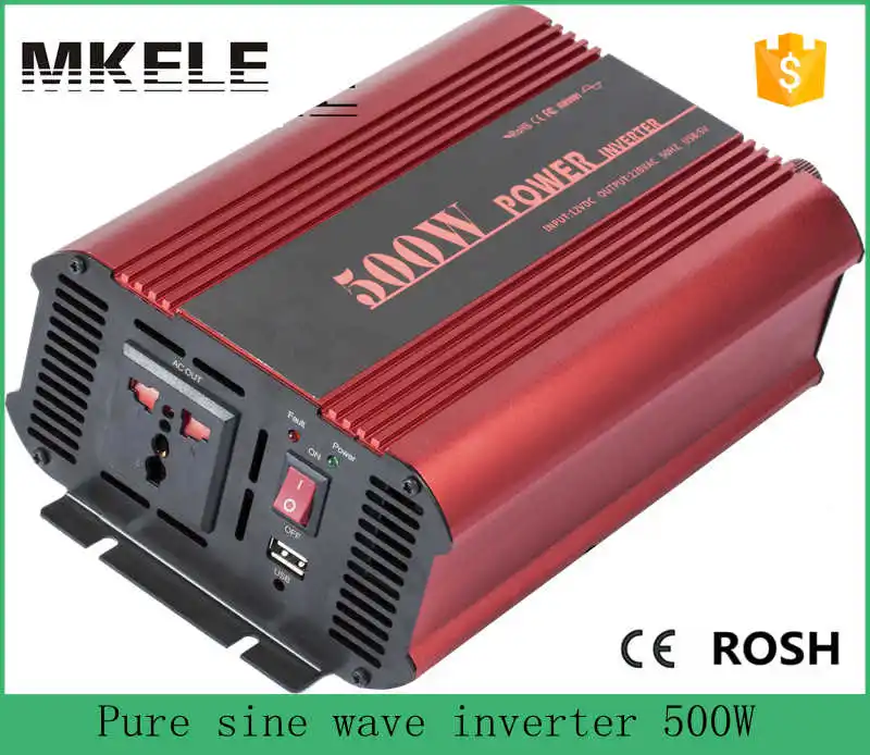ФОТО MKP500 122 high quality small power inverter 500w dc to ac stackable pure sine wave for home use