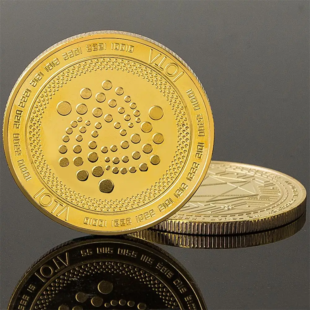 IOTA virtual digital currency Bitcoin embossed three-dimensional commemorative coin IOTA virtual digital currency Bitcoin embossed three-dimensional commemorative coin