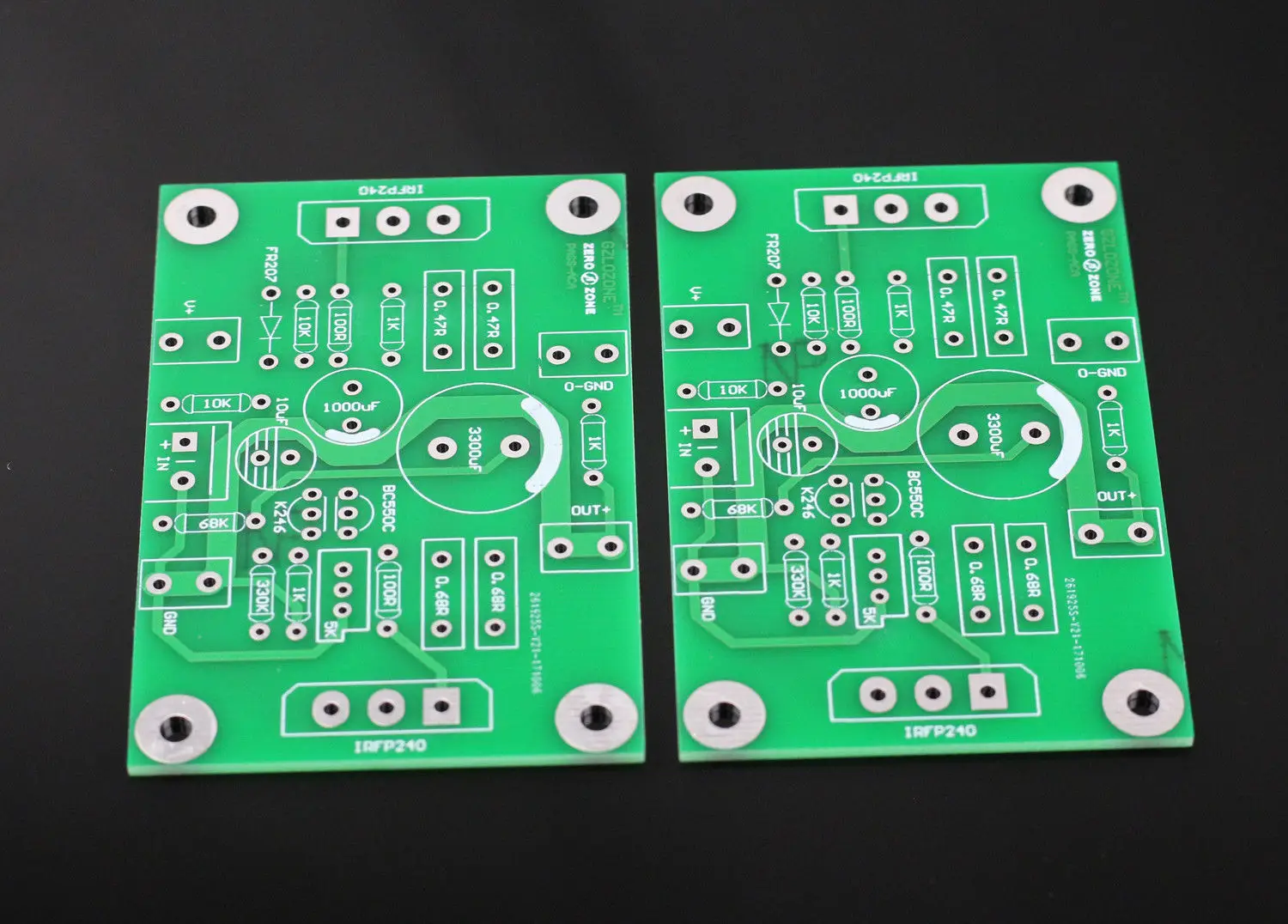 One pair F5 25W Class A Power amplifier bare PCB 2 channel PCB board