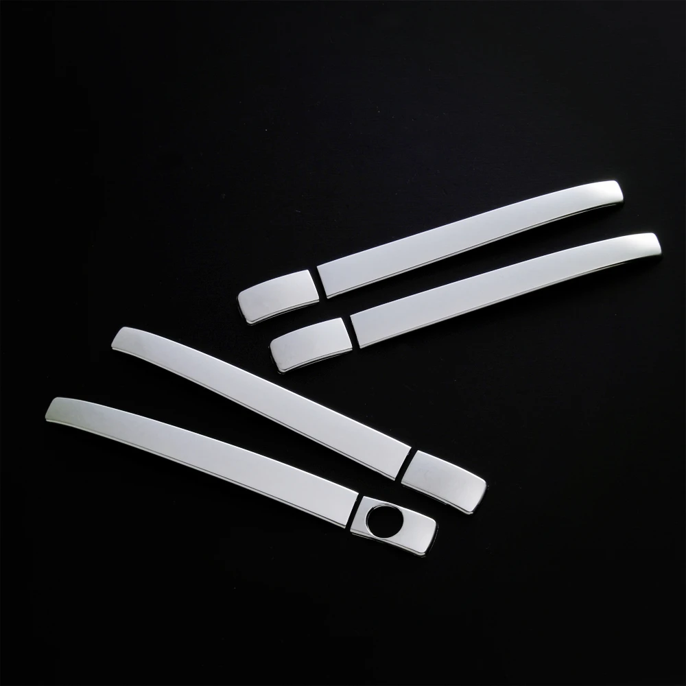 car door corner cover Chrome Door Handle Cover Molding Garnish Trim with Keyhole For Toyota Prius ZVW30 8PCS