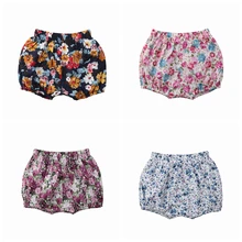 Модная одежда для детей, Детская мода для девочек, красивое платье с цветочным принтом, короткий брюки для маленьких девочек Детская сезон: весна–лето модные Шорты От 6 месяцев до 3 лет