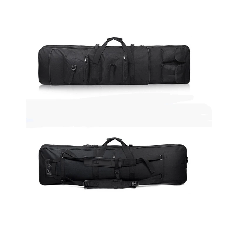 

47 inch 120 CM SWAT Dual Tactical Heavy Duty Messenger Large Capacity Bag Carrying Case For Rifle Gun Black Wholesale