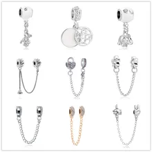 1 шт.,, Европейский медвежонок, слон, замочек, цепочка для ключей, бусина, Подходит для Pandora, очаровательный браслет для женщин, ювелирные изделия EL177