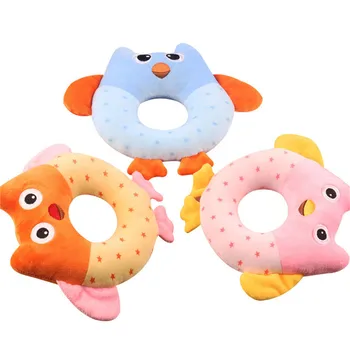 

Baby Animal Rattle Toy Owl Plush Toy Round Rattle For Baby