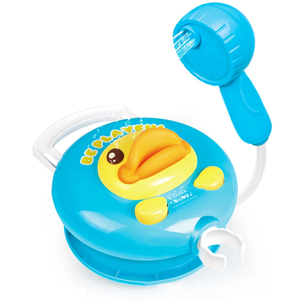 2018 Baby Bath Toy Hand Shower Head Duck Battery Operated Water Pump