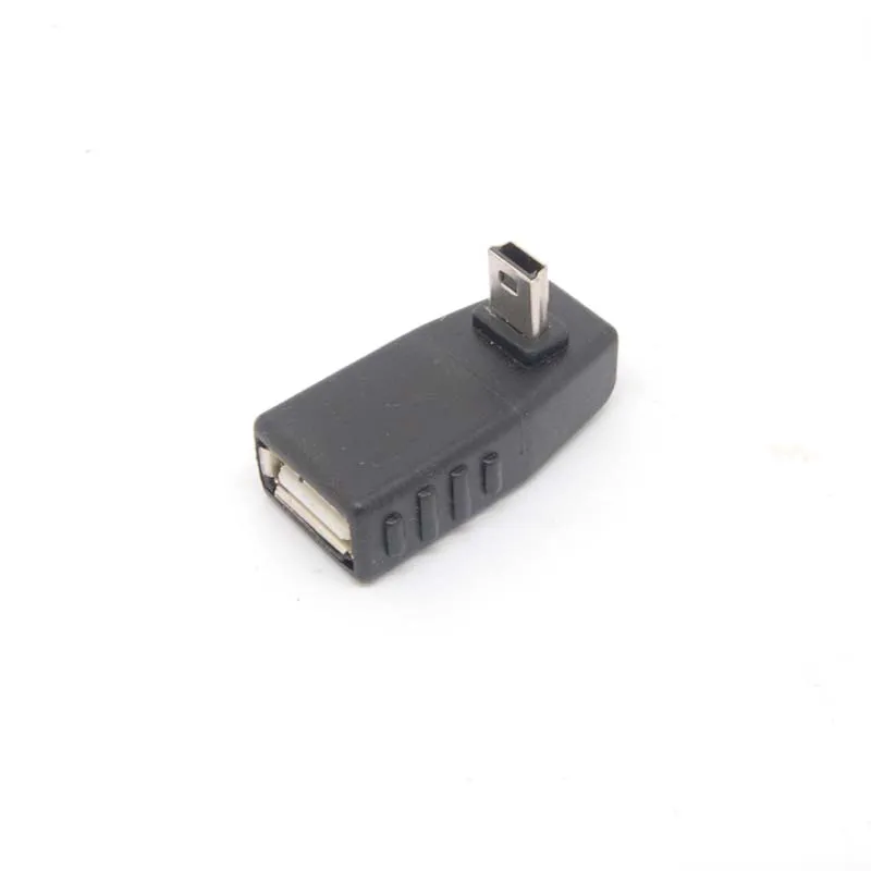 10 قطعة 90 درجة أسفل الأنثى إلى 5 دبوس B ذكر البسيطة USB OTG المضيف محول USB2.0