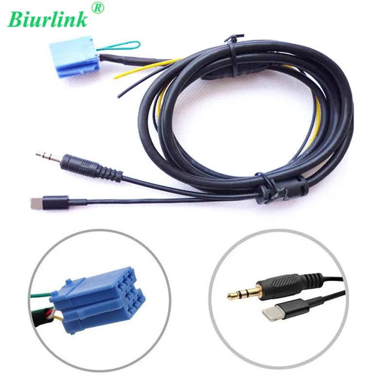 

Biurlink For Mercedes Benz Smart 450 CD Host 8PIN Port Audio MP3 3.5mm Interface AUX Adapter Cable for iPhone / Android Charger