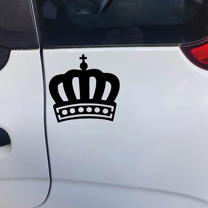 Yjzt 12.7cm*12.2cm Queen Crown Vinyl Decal Car Sticker Art Black/silver  C13-0001 - Car Stickers - AliExpress