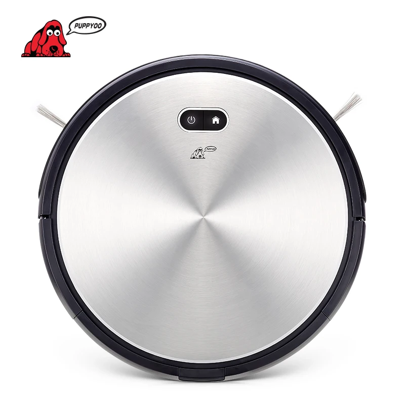 PUPPYOO Robotic Vacuum Cleaner Auto-charge Powerful Bilateral Brush Home Robots Collector APP Control Machine WP650