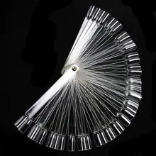 GRACEFUL 50 False Nail Art Board Tips Stick Polish Foldable Nail Display Practice Fan Pantalla de unas FREE SHIPPING SEPT22