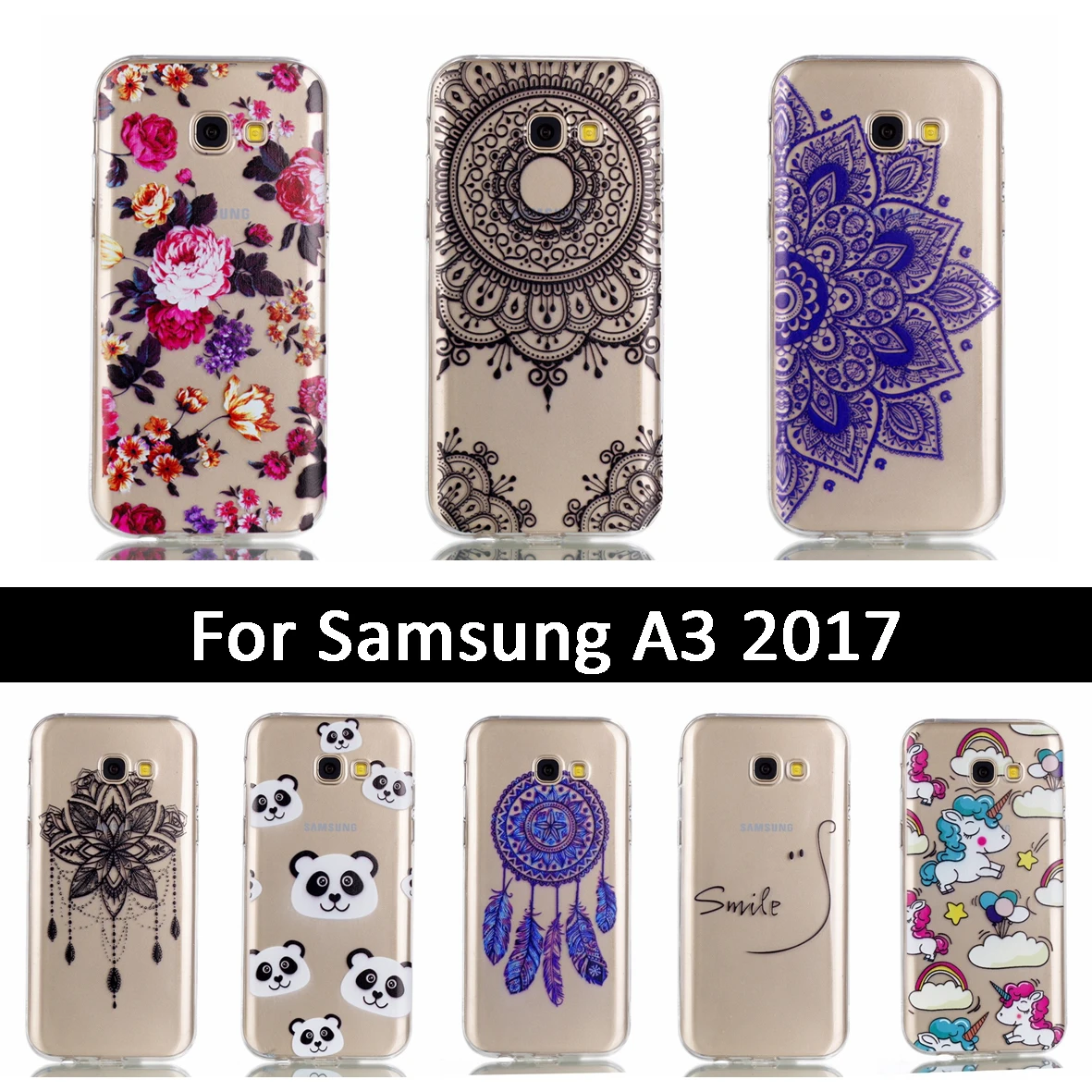 Чехол для Samsung Galaxy A3 2017 A320 A320F Мягкий ТПУ силиконовый чехол A 3 320 320F чехлы телефонов