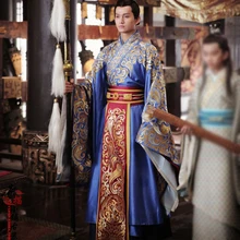 Национального героя quyuan hanfu костюм нежный Вышивка князь костюм для новые ТВ играть Si Mei ren песня Феникс