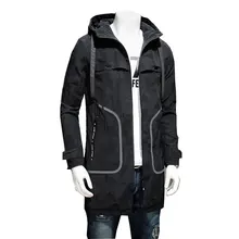 Sutumn мужское хлопковое пальто большой карман с капюшоном парка куртка мужская длинная секция Большие размеры камуфляжное пальто больше размер L-7XL 8XL