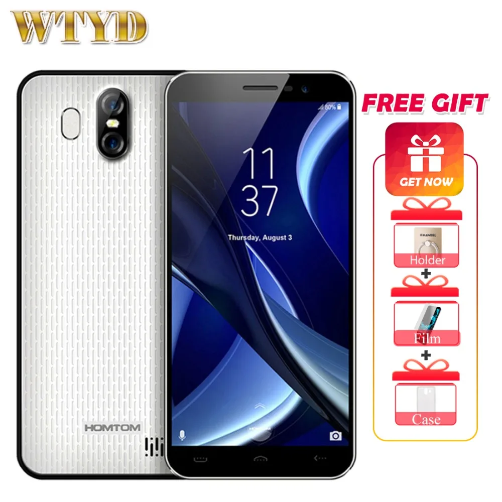 HOMTOM S16 RAM 2GB+ROM 16GB Dual Back Cameras Fingerprint