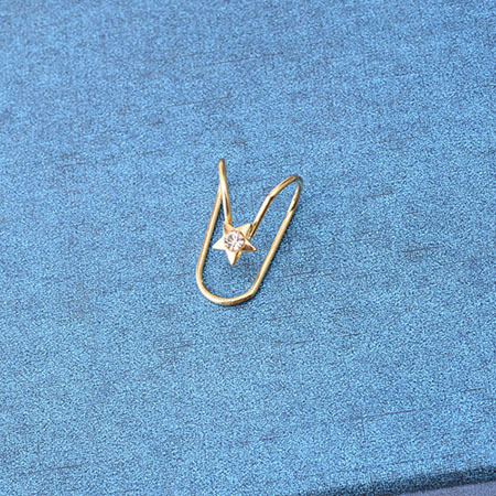 1Pc Silver Color /Golden Ear Cuff Earrings Women Star Heart Charming Hot Sale Without Non Piercing Cartilage Ear Clip
